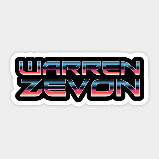 Warren zevon Sticker